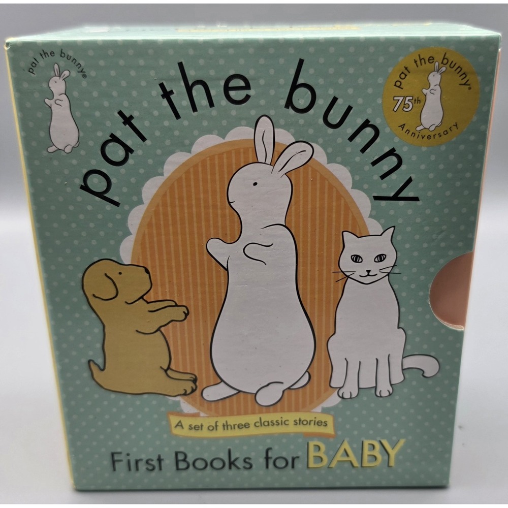 Pat the Bunny First Books for Baby 3 Book Box Set 75th Anniversary Golden Books